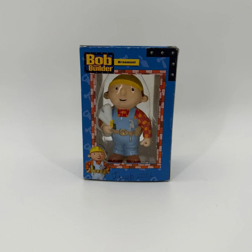 Vintage Bob the Builder & Wendy Christmas Ornaments 2002 Set of 2